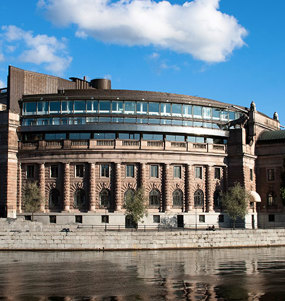 Byggnadsfasaden Sveriges Riksdag