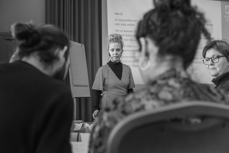 KARIN L JUNG AUST, projektledare för det femåriga projektet En kommun fri från våld.