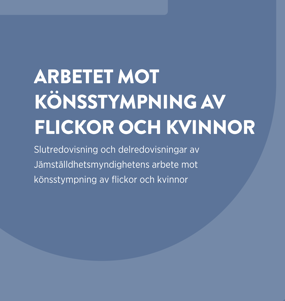 Omslaget till rapporten med titeln Arbetet Mot Könsstympning Av Flickor Och Kvinnor